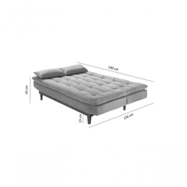 Imagem de Sofá Cama Dubai 3 Lugares Império Reclinável Casal Pés Madeira Espuma Especial D33 Madero Vermelho 373