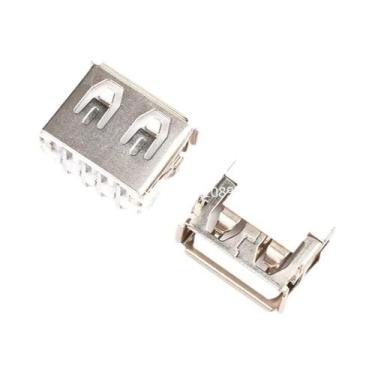 Imagem de Conector USB Tipo a Fêmea Para Solda, 5 Peças, Soquete PCB Tipo B 90 G