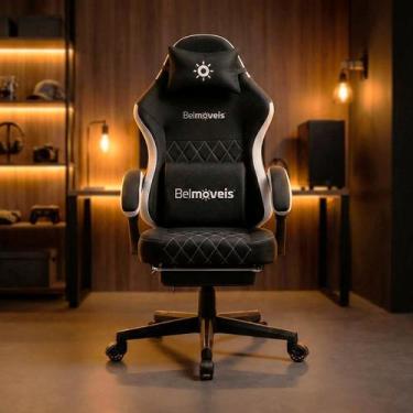 Imagem de Cadeira Gamer Belmóveis BM3 Reclinável 135 Graus Molas Ensacadas Massa