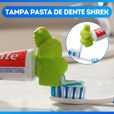 Imagem de Tampa de Creme Dental Ogro Shrek Dosador Divertido - Ef 3d