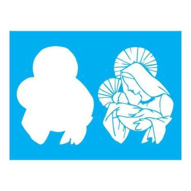 Imagem de Stencil Tamako Menino Jesus - 15X20Cm - Ref A2039