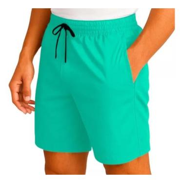 Imagem de Short Moda Praia Masculino Em Tactel Liso - LD, Verde, G