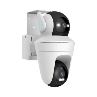 Imagem de Câmera IP Wi-Fi Externa 5K 10MP Com Zoom 10X, Lente Dupla, PTZ, Rastre