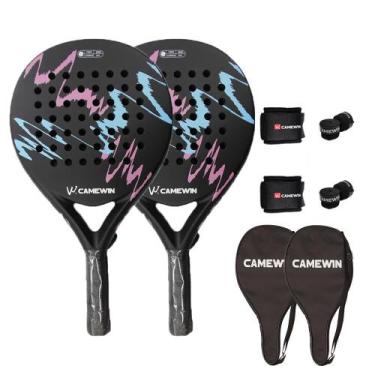 Imagem de Raquetes de praia CAMEWIN Carbon Fiber 2 PCS com acessórios