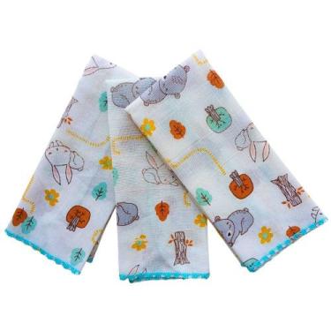 Imagem de Paninho de Boca Toalha Pano Babete Babita Lenço Fraldinha Fralda Enxov