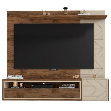 Imagem de Painel Para Tv Até 70 Polegadas Com 2 Portas Prisma Caemmun