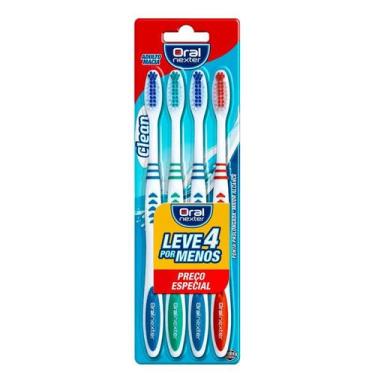 Imagem de Escova Dental Nexter Clean Macia - Leve 4 Por Menos - Oral Nexter