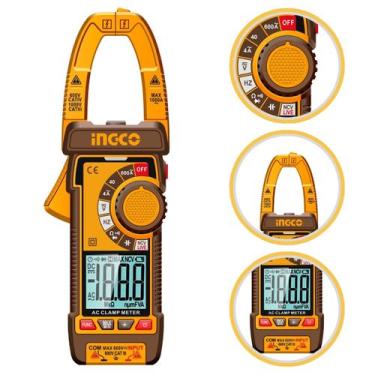 Imagem de Alicate Amperímetro Digital Profissional Multímetro Capacímetro True R
