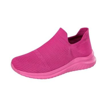 Imagem de Tênis Masculinos Respiráveis Em Malha, Slip-On, Para Corrida, Antiderr