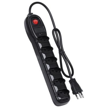 Imagem de Filtro De Linha 6 Tomadas Pp 0,75mm Comprimento 1mt