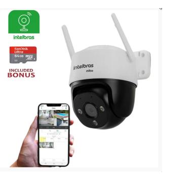 Imagem de Camera Ip Wifi Inteligente Intelbras Im7 Giratoria 360 Externa Full Color + Cartão de Memoria 64gb
