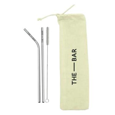 Imagem de Kit Canudo Metalizado The Bar