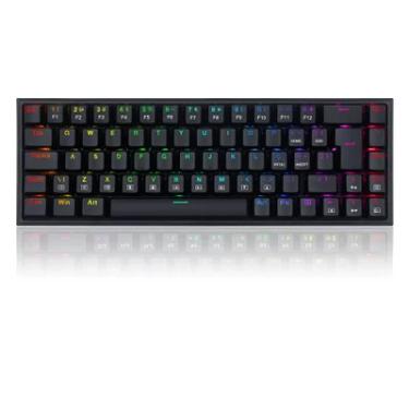 Imagem de Teclado Gamer Redragon Castor, RGB,  Preto, Switch Blue, ABNT2 - K631
