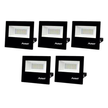 Imagem de Refletor Led Avant 30w Luz Verde Bivolt Preto 5 Unidades