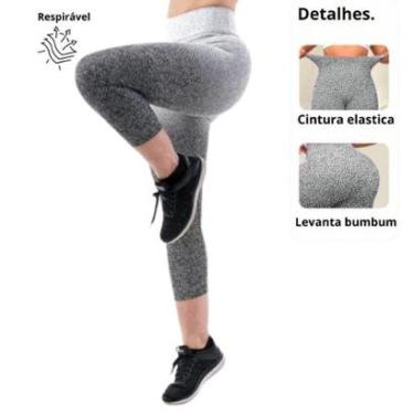 Imagem de Calça Corsário Capri Degradê Feminina Wolfox Cós Alto Cintura Alta Tecido Poliamida Estampado-Feminino