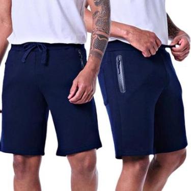 Imagem de Kit 2 Bermudas Moletom Masculinas-Masculino