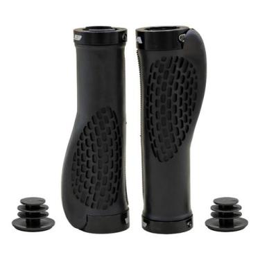 Imagem de Manopla Munhequeira Anatômica Punho Bike 130mm Comfort TPR Preta com T