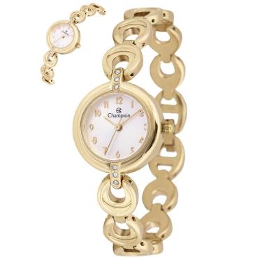 Imagem de Relógio Champion Feminino Ref: Cf25410h Bracelete Dourado