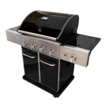 Imagem de Churrasqueira a Gás Aço Inox Carrinho Americano Chaleur Devon Black co