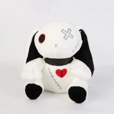 Imagem de Coelho Gótico Preto E Branco De Pelúcia, Animal De Estimação Gótico E 