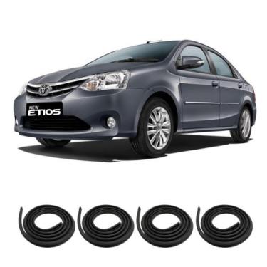 Imagem de Kit Borracha Vedação Das 4 Portas Etios Sedan 2012 A 2021 - sem marca