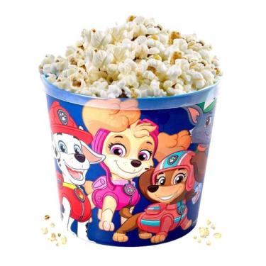 Imagem de Balde Pote de Pipoca 2,1L Super Decorado Patrulha Canina Plasutil 1722