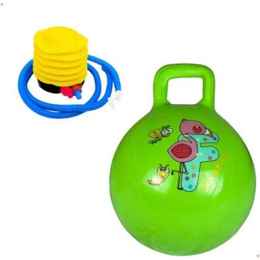 Imagem de Kit Bola Pula Pula Estampa Sortida Colorido Inflador - KIDSBEHAPPY, Ve