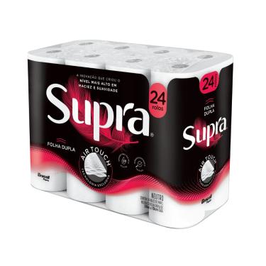 Imagem de Papel Higiênico Supra Folha Dupla 24 Rolos