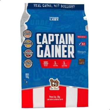 Imagem de Captain Gainer Hiper Mass Hipercalórico Premium 3Kg Under Labz-Unissex