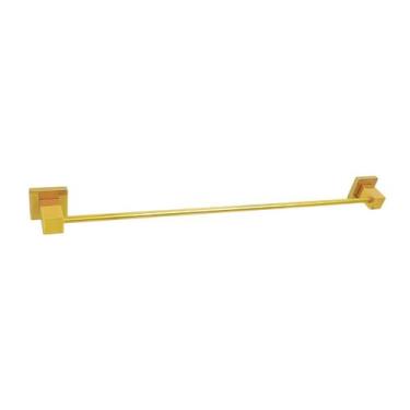 Imagem de Porta Toalha de Banho Quadrus Dourado - Montelar Acabamentos