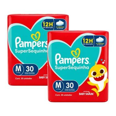 Imagem de Kit Fraldas Pampers Supersec M Atacado Barato