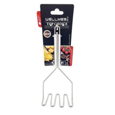 Imagem de Kit C/ 3 Amassador de Batatas Inox 26cm  Wellmes Top Choice - Dalla Va