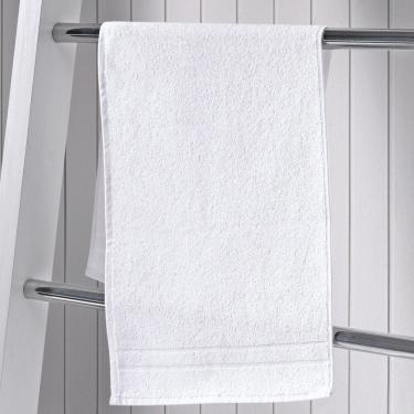 Imagem de Toalha de Rosto Fitness 30x80CM Misto 400g-m2 Extra Maciez Alta Absorção Branco Lufamar