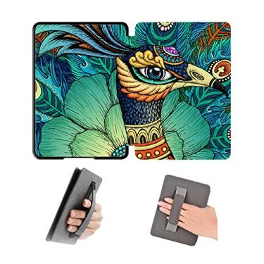 Imagem de Capa com alça de mão para Kindle Basic 10º lançado em 2019, modelo J9G29R, capa impermeável com hibernação automática