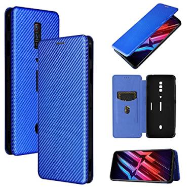 Imagem de For ZTE nubia Red Magic 6/6 Pro Carbon Fiber Texture Horizontal Flip TPU + PC + PU Leather Case with Card Slot