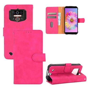 Imagem de YUNCHAO Caixa de telefone Para o Oukitel WP5 Solid Cor Slife Sinta a fivela magnética Horizontal Flip Bezerro Textura PU Caixa de couro PU com suporte e carteira de cartão capa para celular