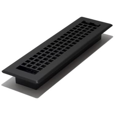 Imagem de Decor Grates LTH212-BLK Registro de piso de treliça, 5 x 30 cm, preto