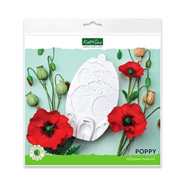 Imagem de Poppy Silicone Sugarpaste Icing Mould, Flower Pro by Nicholas Lodge for Cake Decorating, Crafts, Cupcakes, Sugarcraft, Candies and Clay, Food Safe, Made in the UK