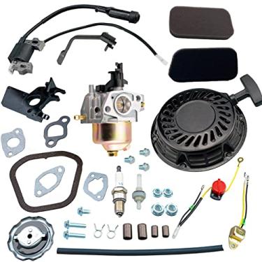 Imagem de HZ Kit de filtro de ar de carburador de partida de recuo para predador de frete porto 3200 4000 Watt gerador alimentado por motor 212cc 173cc R210