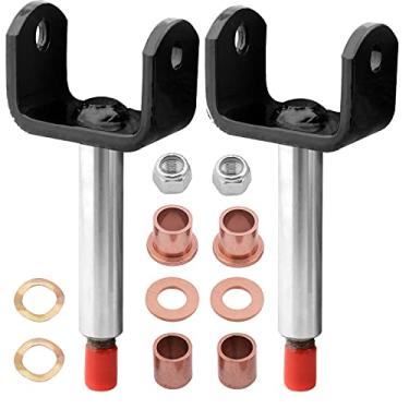 Imagem de Roykaw Kit de reparo de pinos Kingpin DS para carrinho de golfe a gasolina/elétrico de 1981 para cima substitui # 1016386/1010150/1016389/8067/7048