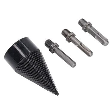 Imagem de Broca divisora ​​de lenha, broca de acionamento de parafuso cônico de aço carbono de alta eficiência multifuncional para uso doméstico