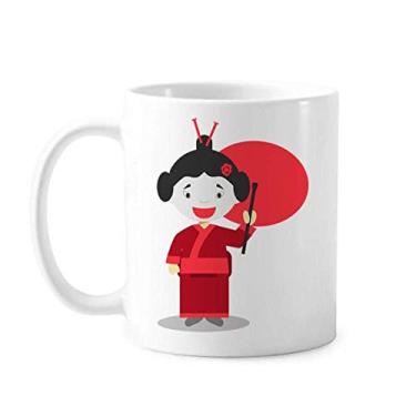 Imagem de Caneca moderna de cerâmica cerâmica com desenho animado do Japão Art Deco presente caneca de cerâmica xícara de porcelana de café