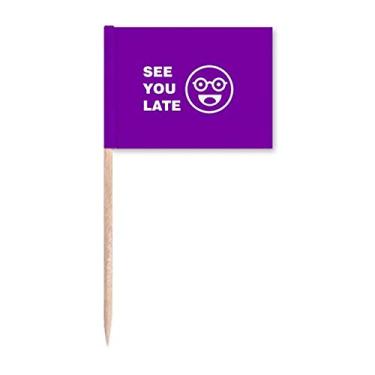 Imagem de Goodbye Expression Beauty Meet Toothpick Flags Marcador Topper Decoração de Festa