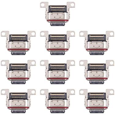 Imagem de HUANGYUNCHAO Acessórios telefônicos Para Samsung Galaxy S22 Ultra 10pcs Charging Port Port Connector Substituição do telefone celular