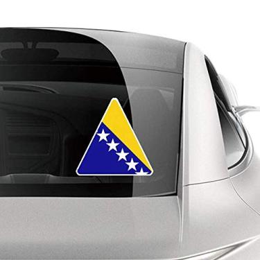 Imagem de DIYthinker Adesivo de carro de campo com bandeira nacional da Bósnia e Herzegovina