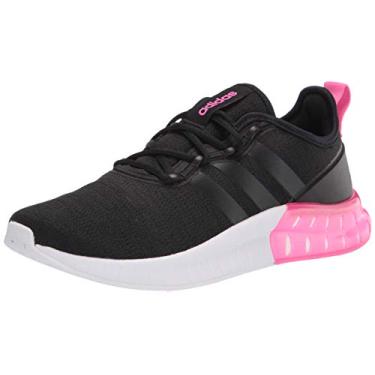 Imagem de adidas Tênis de corrida feminino Kaptir Super, Preto/Preto/Preto/Rosa Gritante, 6