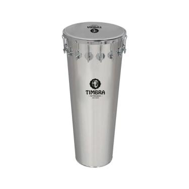 Imagem de Timbal 90x14” Alumínio Polido Timbra com Pele Leitosa