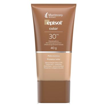 Imagem de Protetor Solar Facial Mantecorp Skincare Fps 30 Episol Color Pele Morena-Unissex