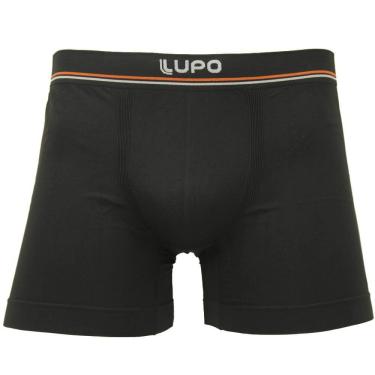 Imagem de Cueca Boxer Lupo Microfibra Preta - Masculino