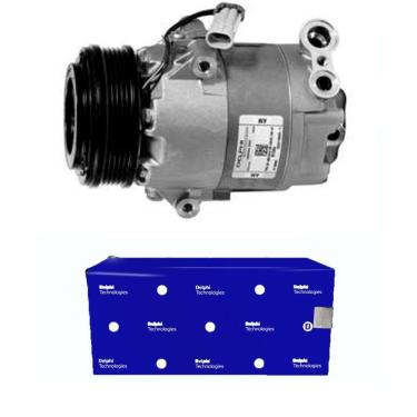 Imagem de Compressor de Ar Condicionado Meriva 2002 a 2012 CS10040 Delphi